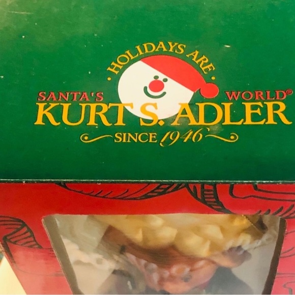 NIP! Kurt S Adler Glass Christmasy Reindeer Ornament - Picture 5 of 7